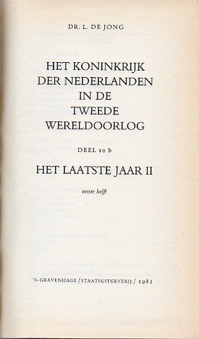 Cover of Het Koninkrijk der Nederlanden in de tweede wereldoorlog 10.1