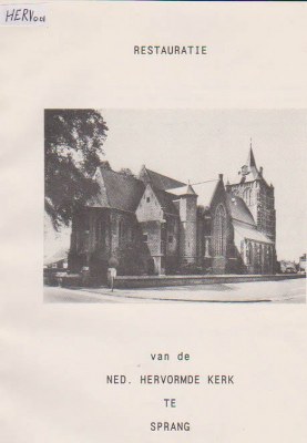 Cover of Restauratie van de Ned. Hervormde kerk te Sprang
