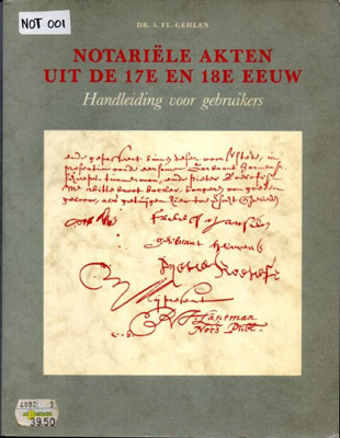 Cover of Notariële akten uit de 17e en 18e eeuw